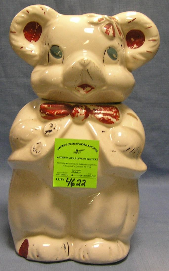 Mama Bear and Papa Bear two sided cookie jar: Mama Bear and Papa Bear two sided cookie jar made in USA $150.00-$175.00