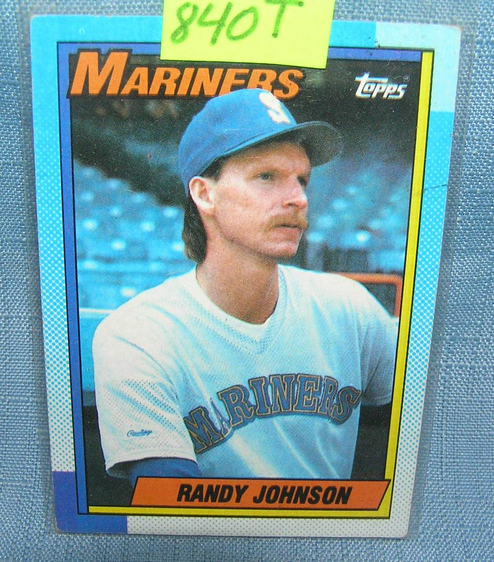 Vintage Randy Johnson rookie baseball card: Vintage Randy Johnson rookie baseball card est. value $25.00-$30.00