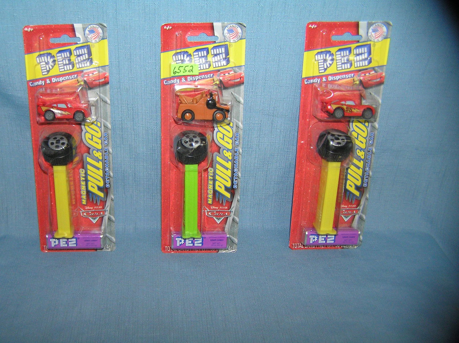 Group of vintage CARS (the movie) PEZ: Group of vintage CARS (the movie) PEZ est. value $30.00-$35.00