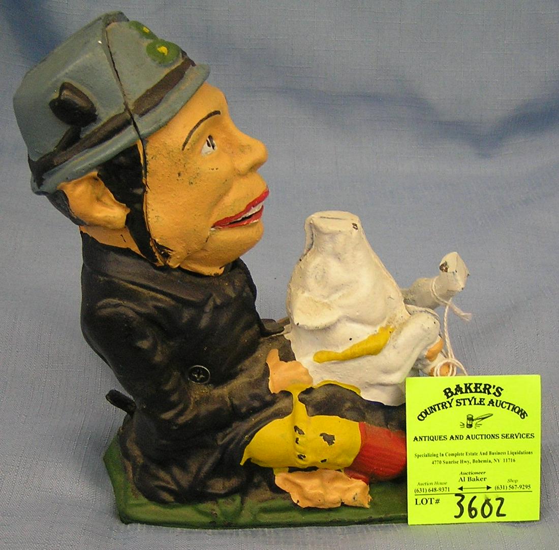 Patty and the pig cast iron mechanical bank: Vintage Patty and the pig cast iron mechanical bank circa 1960’s est. value $175.00-$225.00