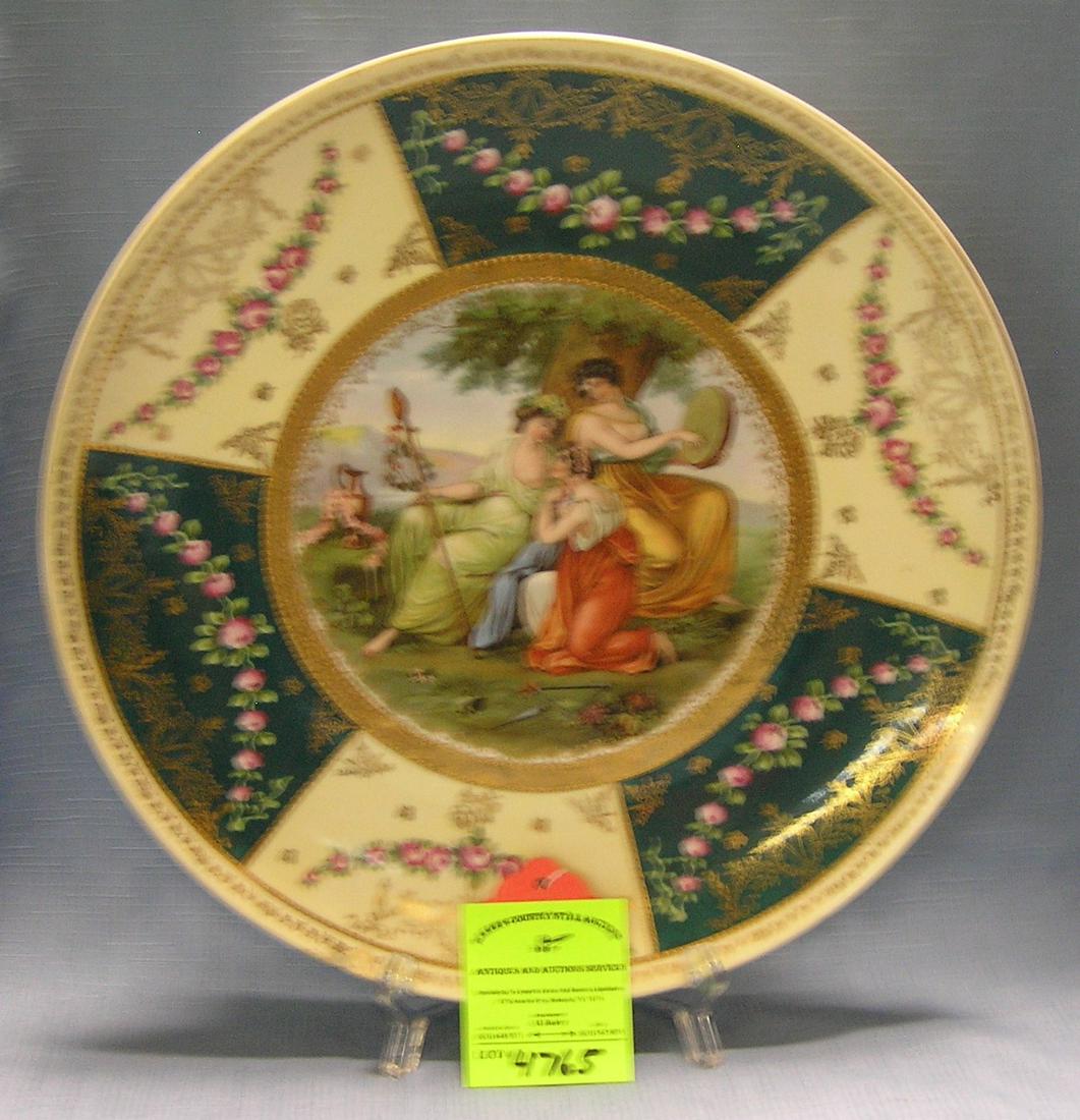 Large Victorian decorated serving platter: Large Victorian decorated serving platter signed Prov.Shce.e.s.p Germany $150.00-$175.00