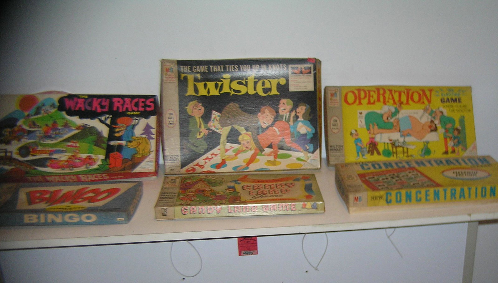 Large collection of vintage games: Large collection of vintage games includes Twister, Wacky Racers, Operation, Candy Land and more est. value $175.00-$200.00