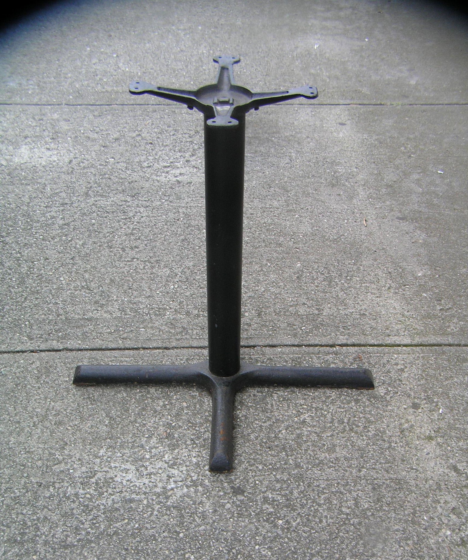 Cast iron table base: Cast iron table base est. value $100.00-$125.00 customer pick up only on this item