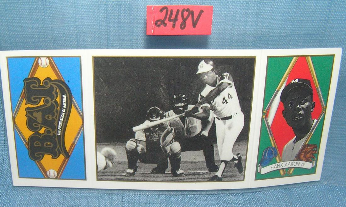 Hank Aaron Upper Deck reprint all star baseball card: Hank Aaron Upper Deck reprint all star baseball card