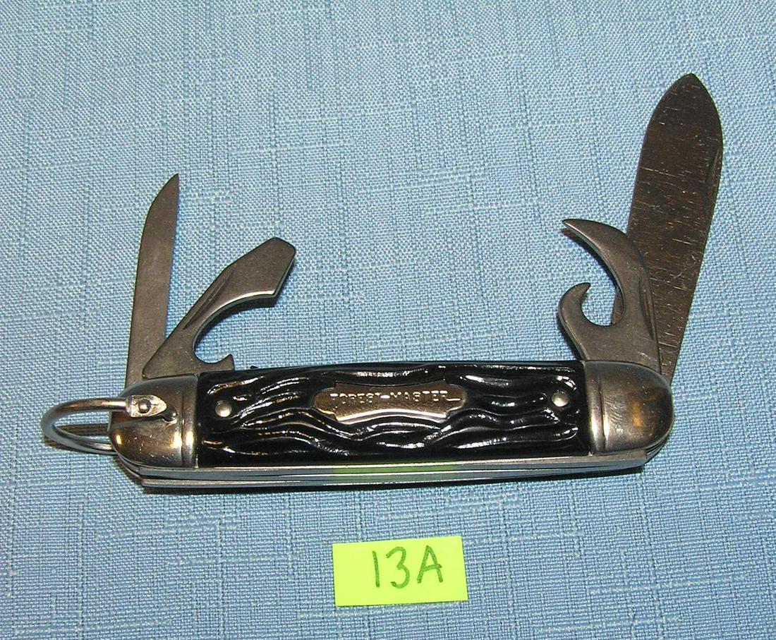 Forest Master 4 bladed pocket knife by Colonial: Forest Master 4 bladed pocket knife by Colonial USA mint old dealer store stock est. value $40.00-$50.00