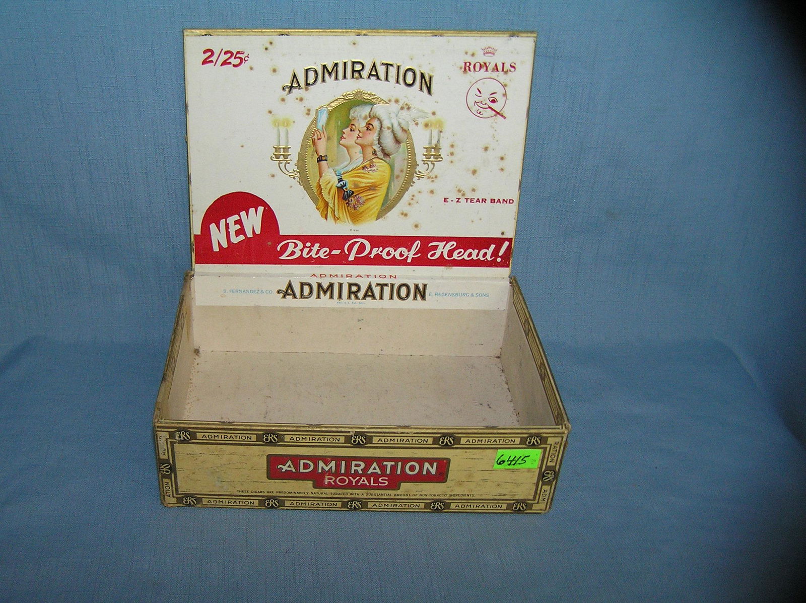 Early cigar box: Early cigar box est. value $25.00-$30.00