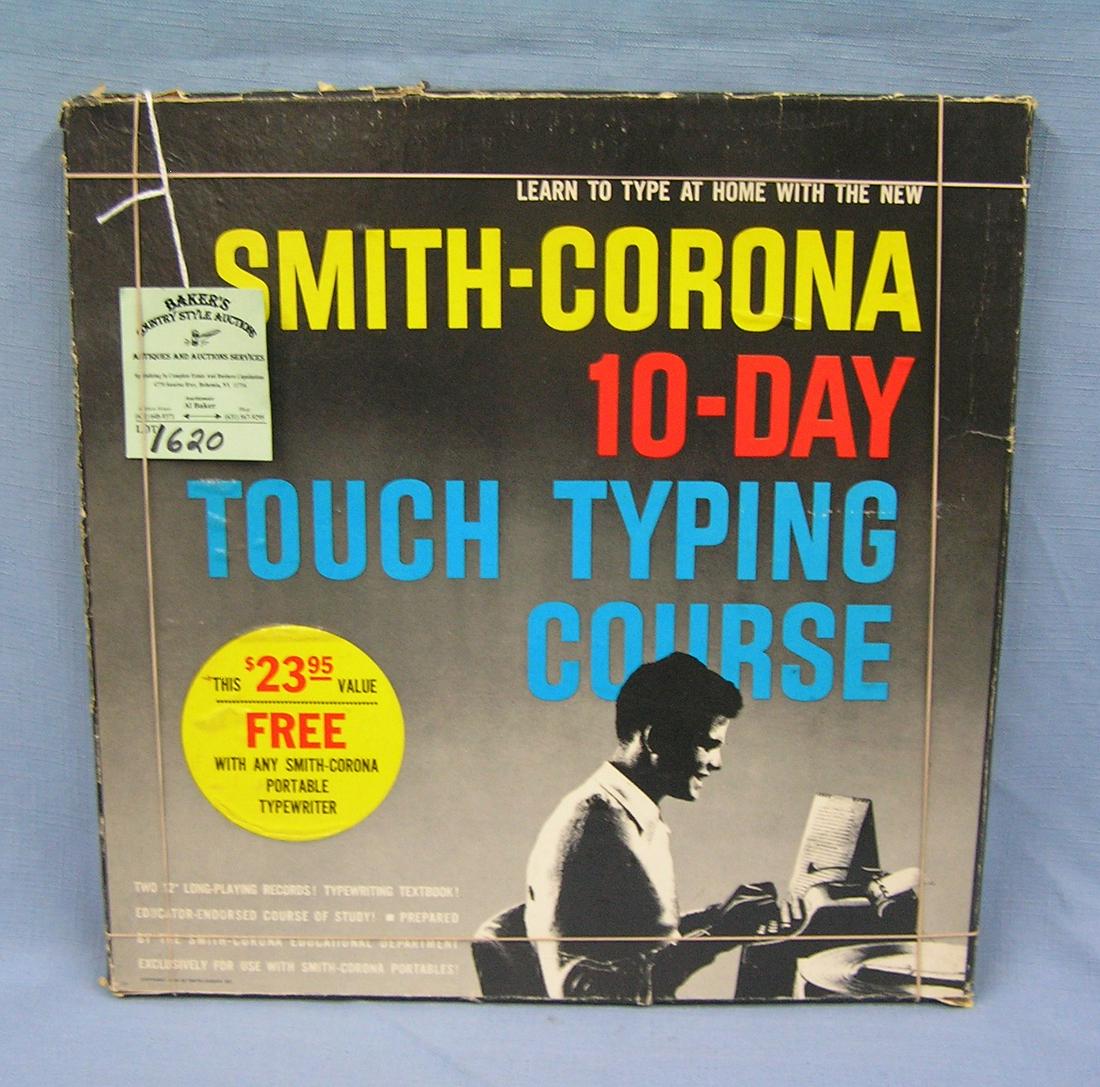 Vintage Smith Corona touch typing course kit: Vintage Smith Corona 10 day touch typing course kit with original box est. value $25.00-$35.00