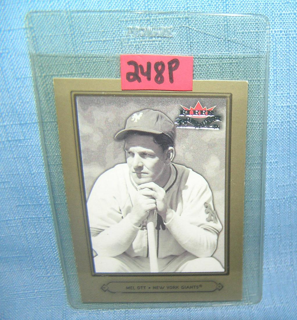 Mel Ott Retro Style Style Baseball Card