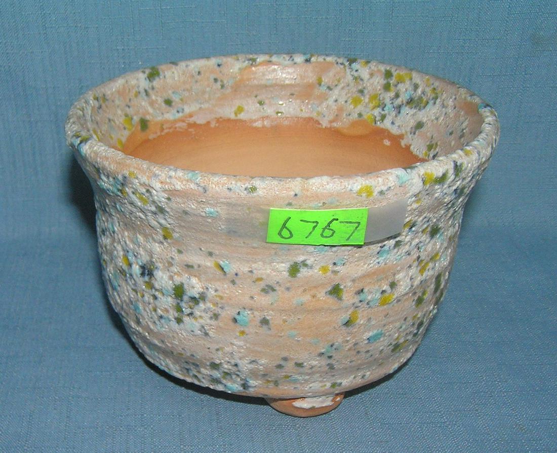 Earthenware Splatter Decorated Flower Pot: Earthenware Splatter Decorated Flower Pot est. value $30.00-$35.00