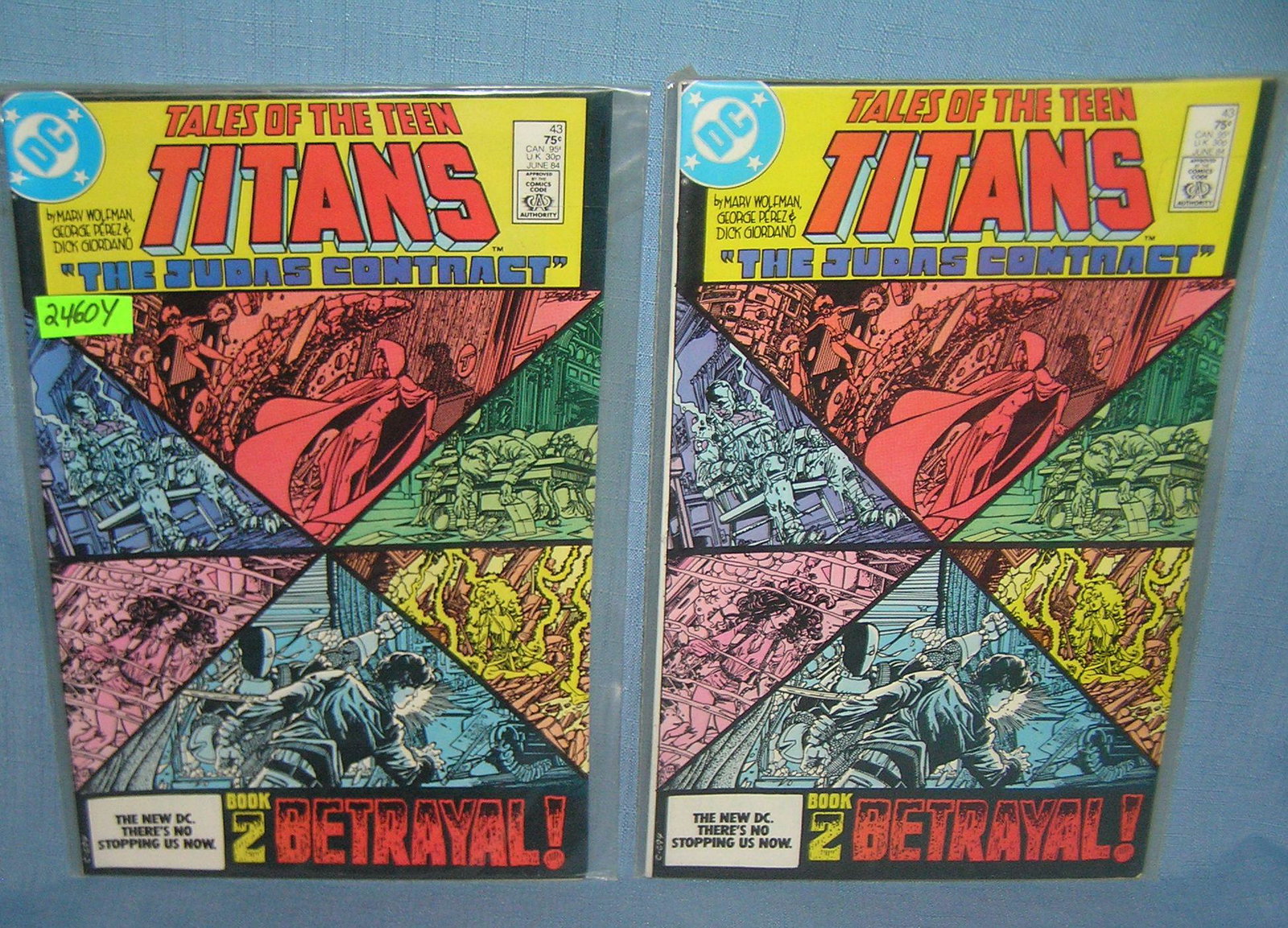 Pair of the tales of the teen titans: Pair of the tales of the teen titans issue 3, dated 1984, mint,old dealer store stock est. value $40.00-$45.00