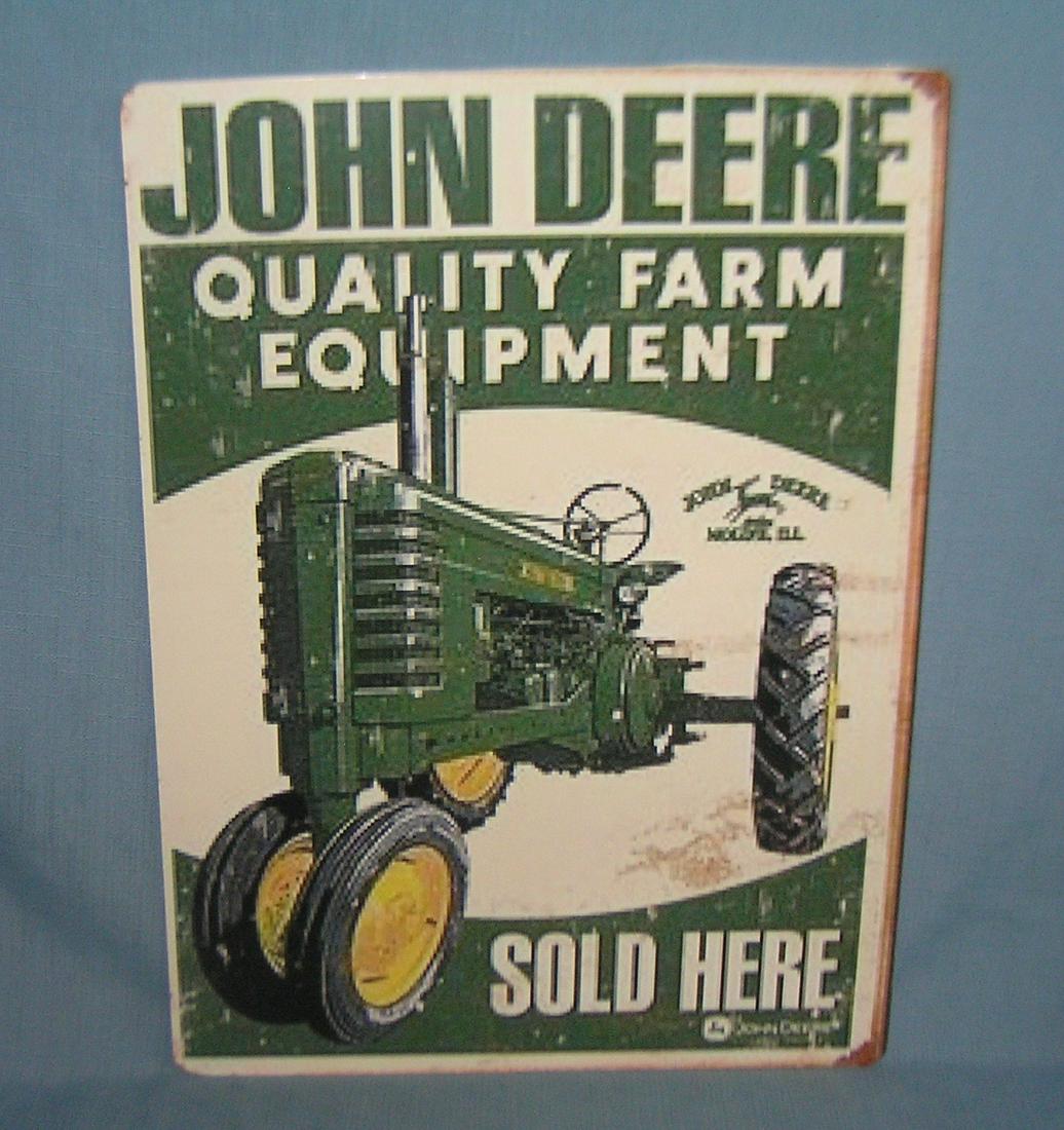 John Deere Quality Farm equipment retro style: John Deere Quality Farm equipment retro style advertising sign printed on PVC hard board12x16 est. value $50.00-$60.00