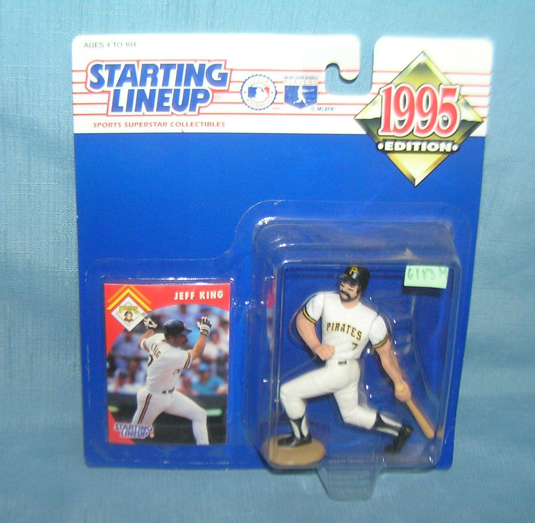 Jeff King baseball sport figure and sports card: Jeff King baseball sport figure and sports card mint on card est. value $25.00-$30.00