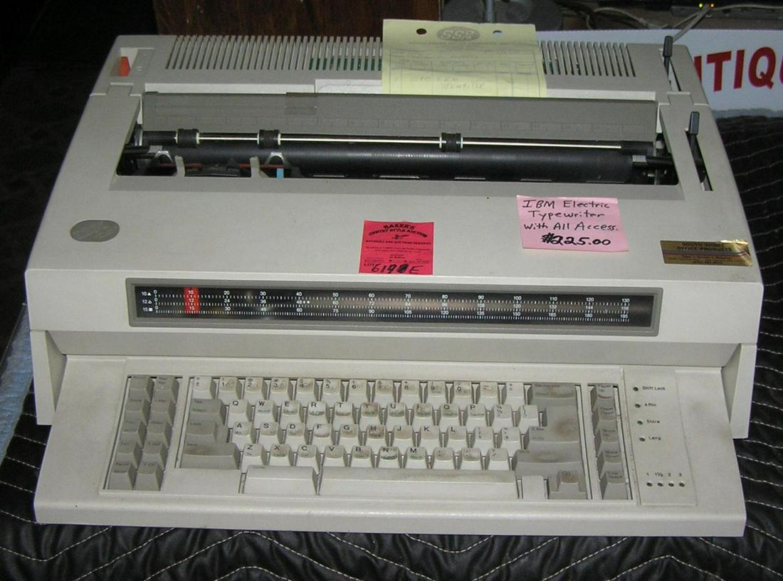 IBM wheel writer 6 series 2 electric typewriter: IBM wheel writer 6 series 2 electric typewriter est. value $350.00-$400.00