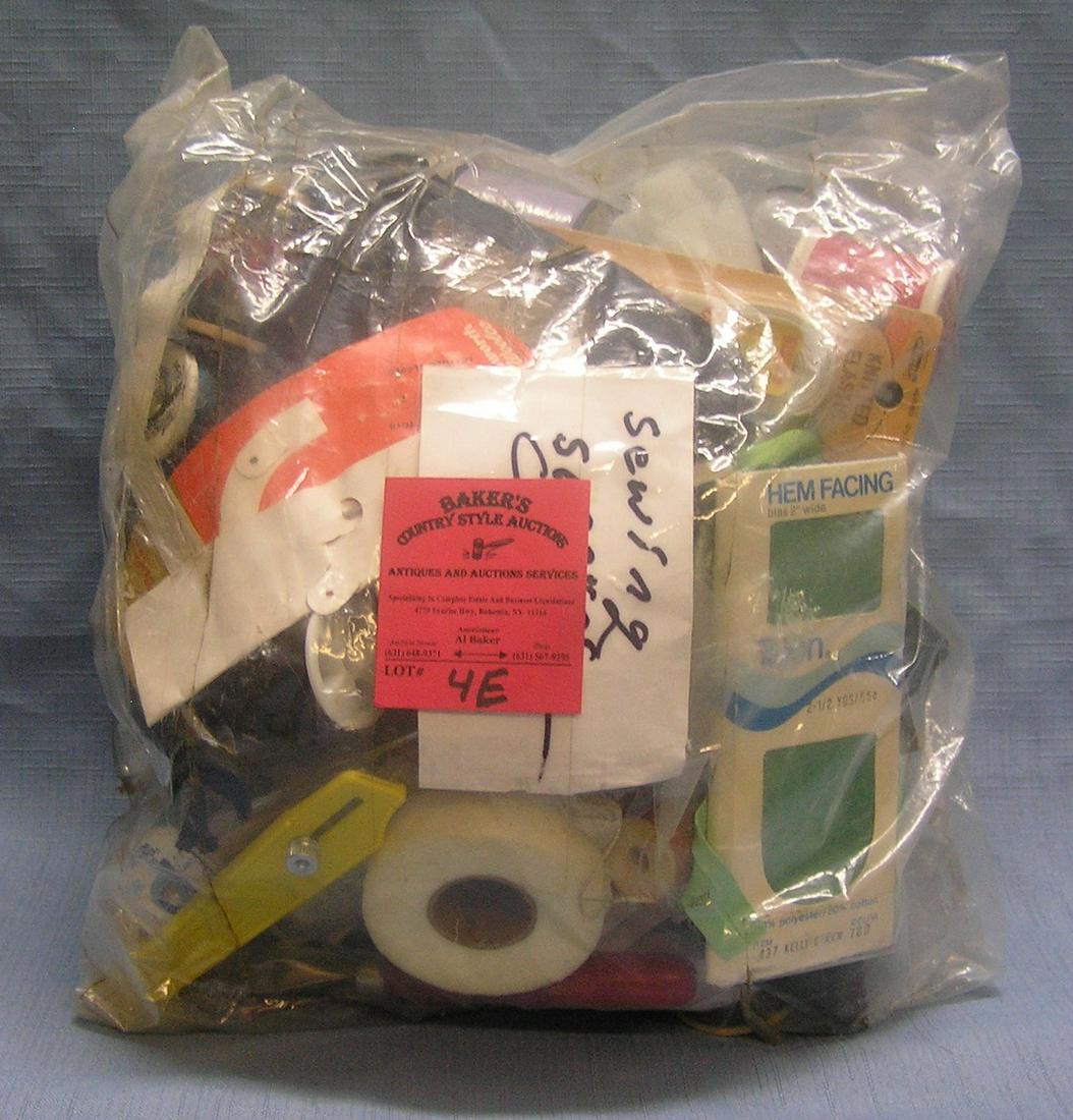 Bag of vintage sewing collectibles: Large bag of vintage sewing collectibles est. value $65.00-$75.00
