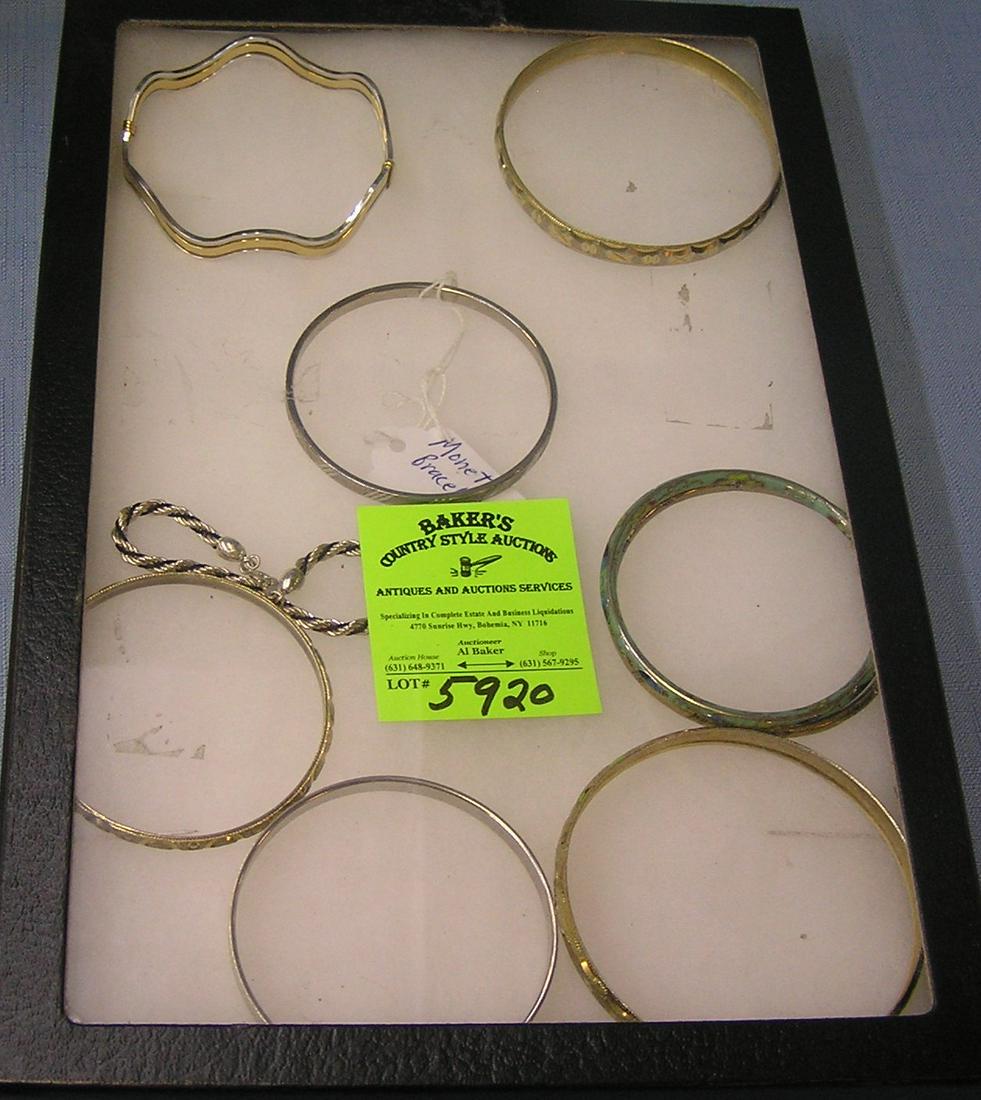 Collection of quality costume jewelry bracelets: Collection of quality costume jewelry bracelets includes est. value Monet $40.00-$60.00