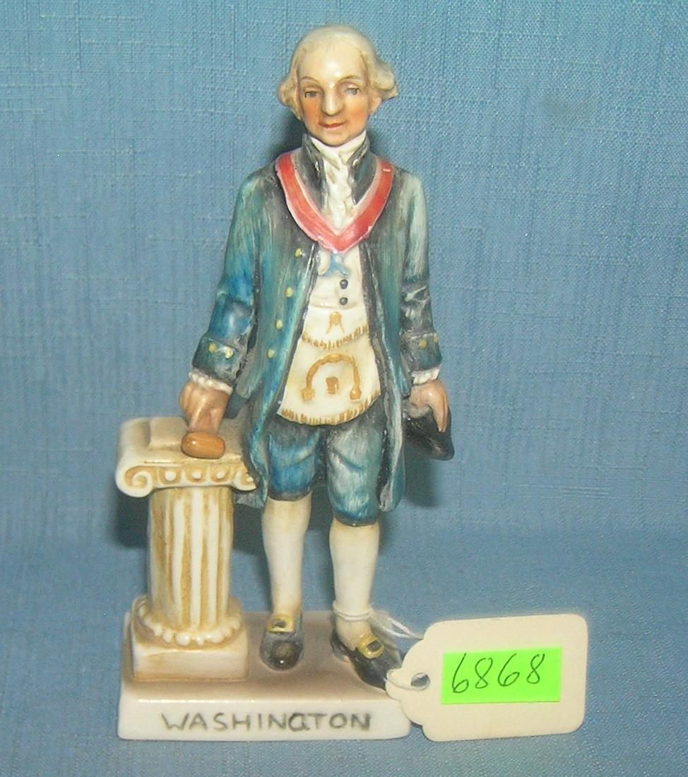 George Washington hand painted Goebel figurine: George Washington hand painted Goebel figurine West Germany circa 1950's est. value $80.00-$100.00