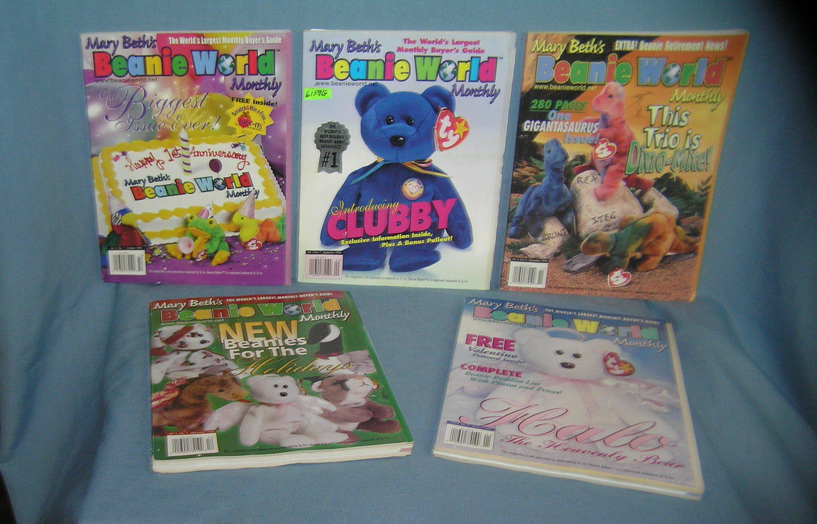 Group of Beanie Baby collector magazines: Group of Beanie Baby collector magazines loaded with vintage photos, articles and prices est. value $30.00-$35.00
