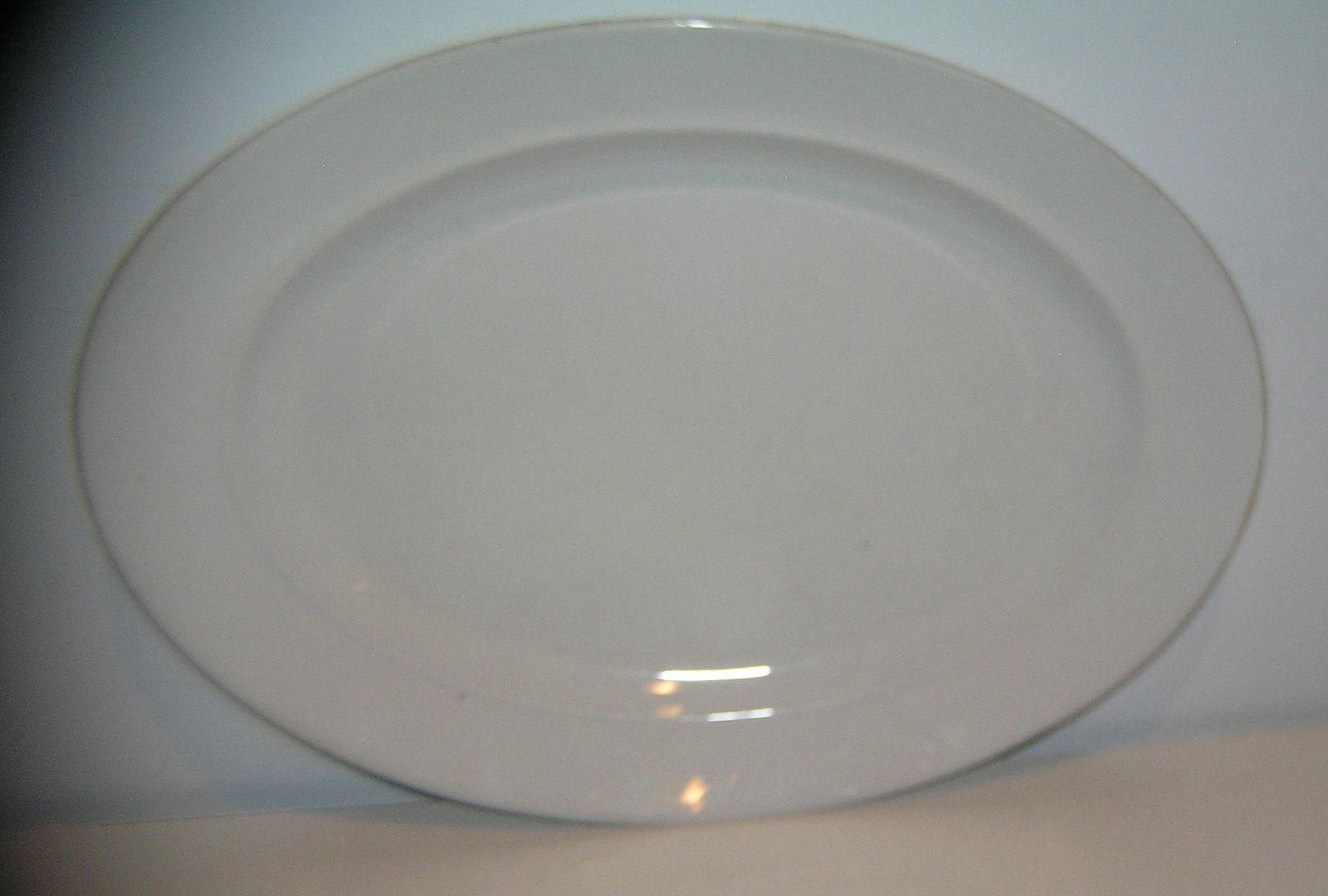 Large heavy porcelain serving platter: Large heavy porcelain serving platter circa 1930's est. value $40.00-$50.00
