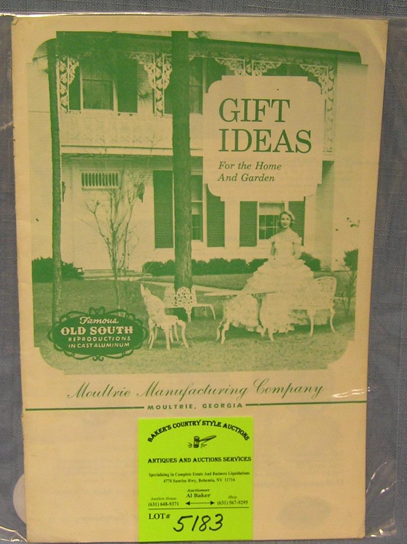 For Auction Moultrie manufacturing company sales catalog (5183) on