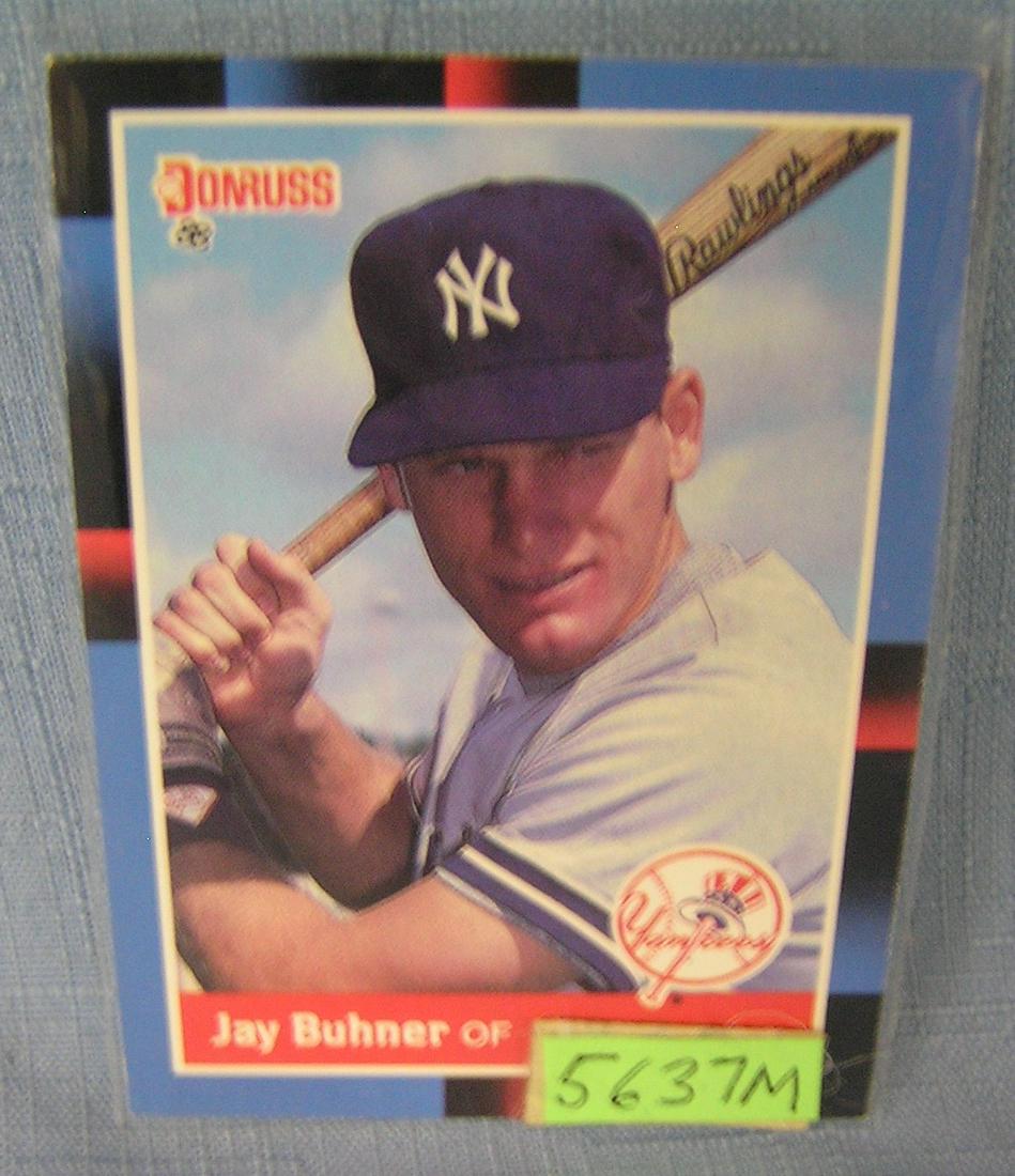 Jay Buhner rookie baseball card: Jay Buhner rookie baseball card est. value $25.00-$30.00