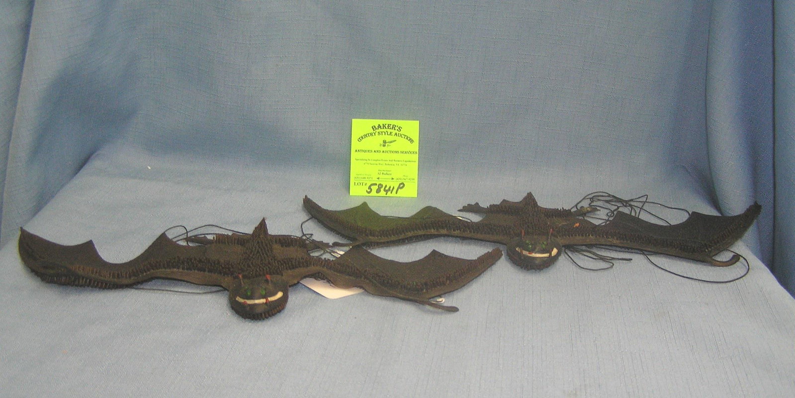 Pair of early Halloween hanging rubber hats: Pair of early Halloween hanging rubber hats est. value $40.00-$50.00