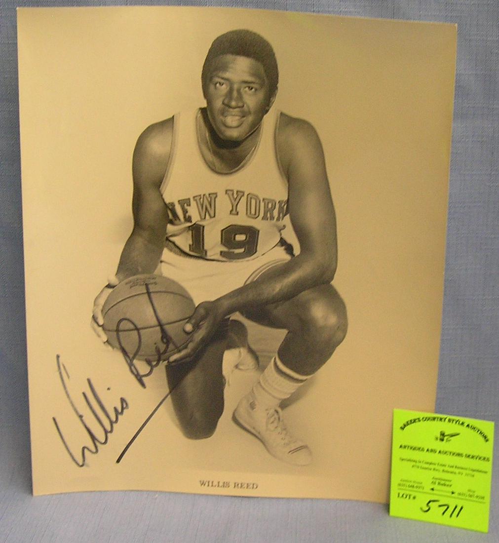 Early Willis Reed basketball photo: Early Willis Reed basketball photo est. value $175.00-$200.00