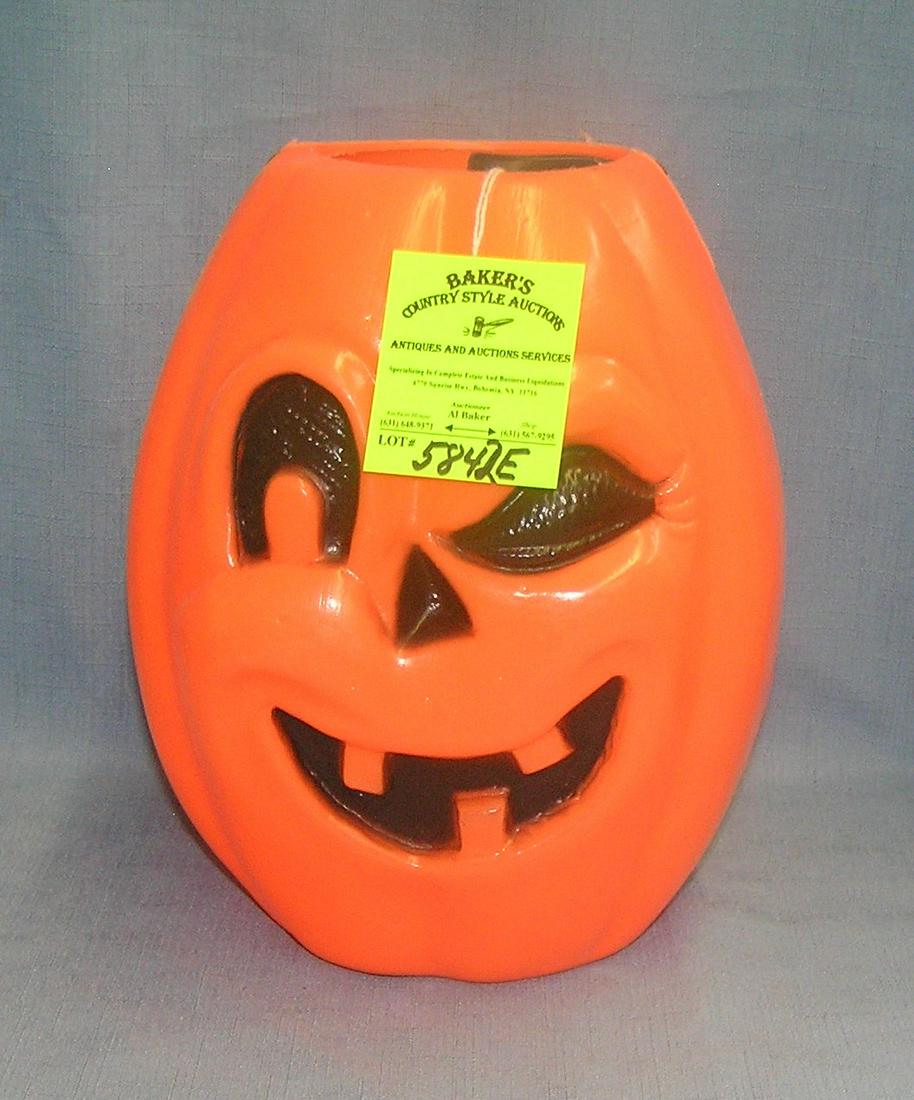 Vintage winking Jack O' Lantern trick or treat bucket: Vintage winking Jack O' Lantern trick or treat bucket est. value $30.00-$40.00
