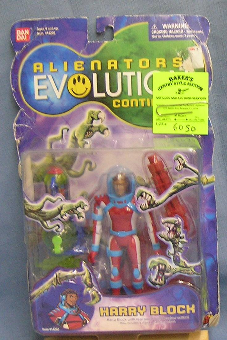 Alienators Harry Bloc action figure mint on card: Alienators Harry Bloc action figure mint on card est. value $25.00-$30.00