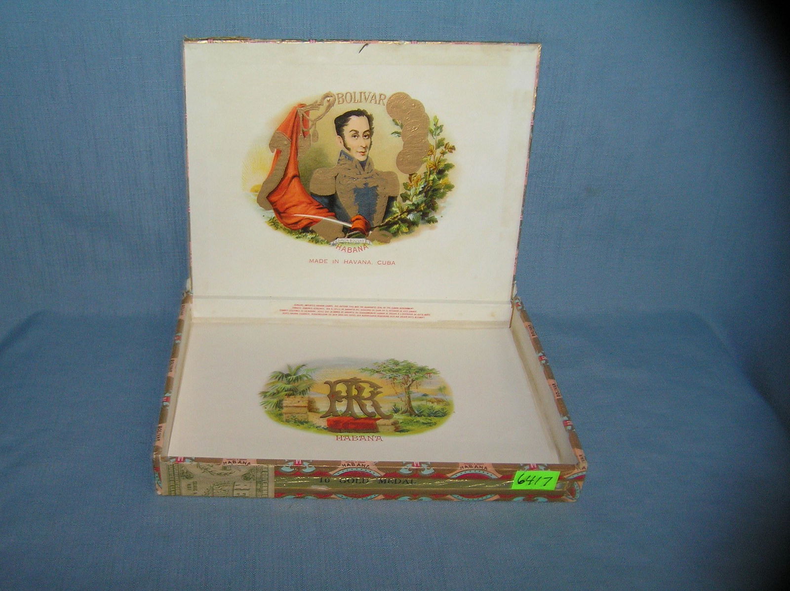 Early cigar box: Early cigar box est. value $25.00-$30.00