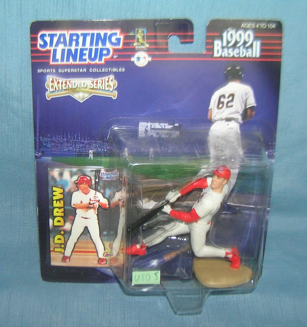 J.D. Drew baseball sport figure and sport card: J.D. Drew baseball sport figure and sport card mint on card est. value $25.00-$30.00