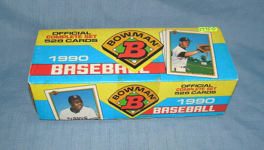 1990 Bowman baseball card set Aug 11, 2021 Baker's Antiques and