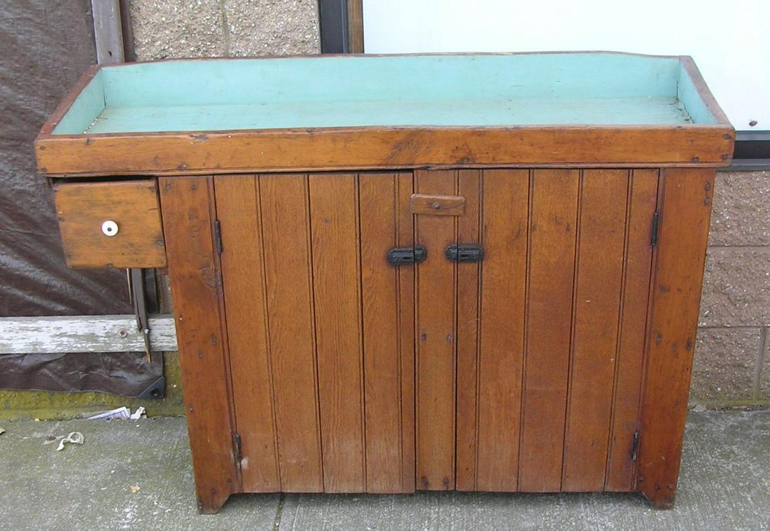 Antique dry sink circa 1840's: Antique dry sink circa 1840's est. value $1800.00-$2000.00