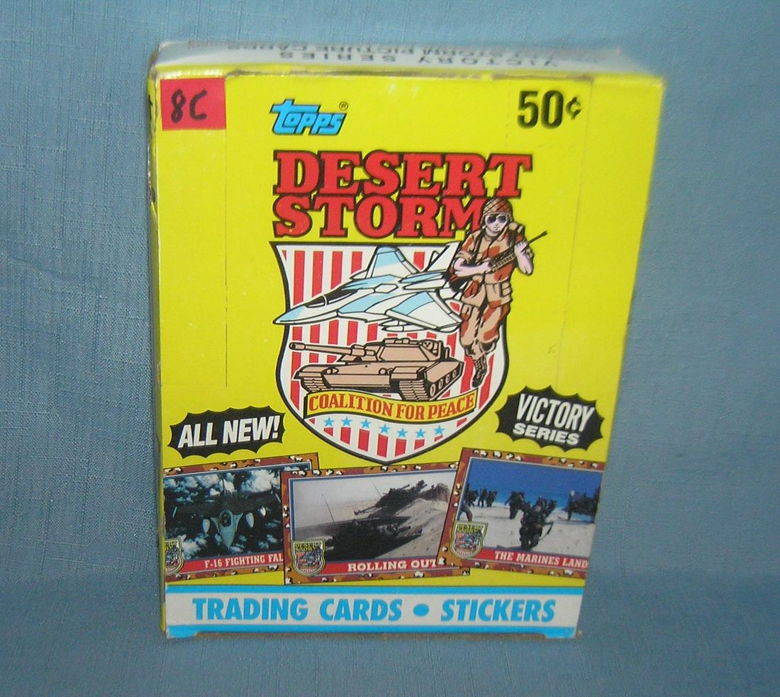 Desert Storm box of collector cards: Desert Storm box of collector cards est. value $40.00-$45.00
