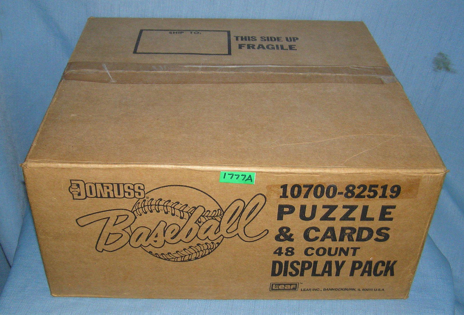 1988 Donruss factory sealed 20 box case of baseball: 1988 Donruss factory sealed 20 box case of baseball cards with store display pack est. value $700.00-$800.00