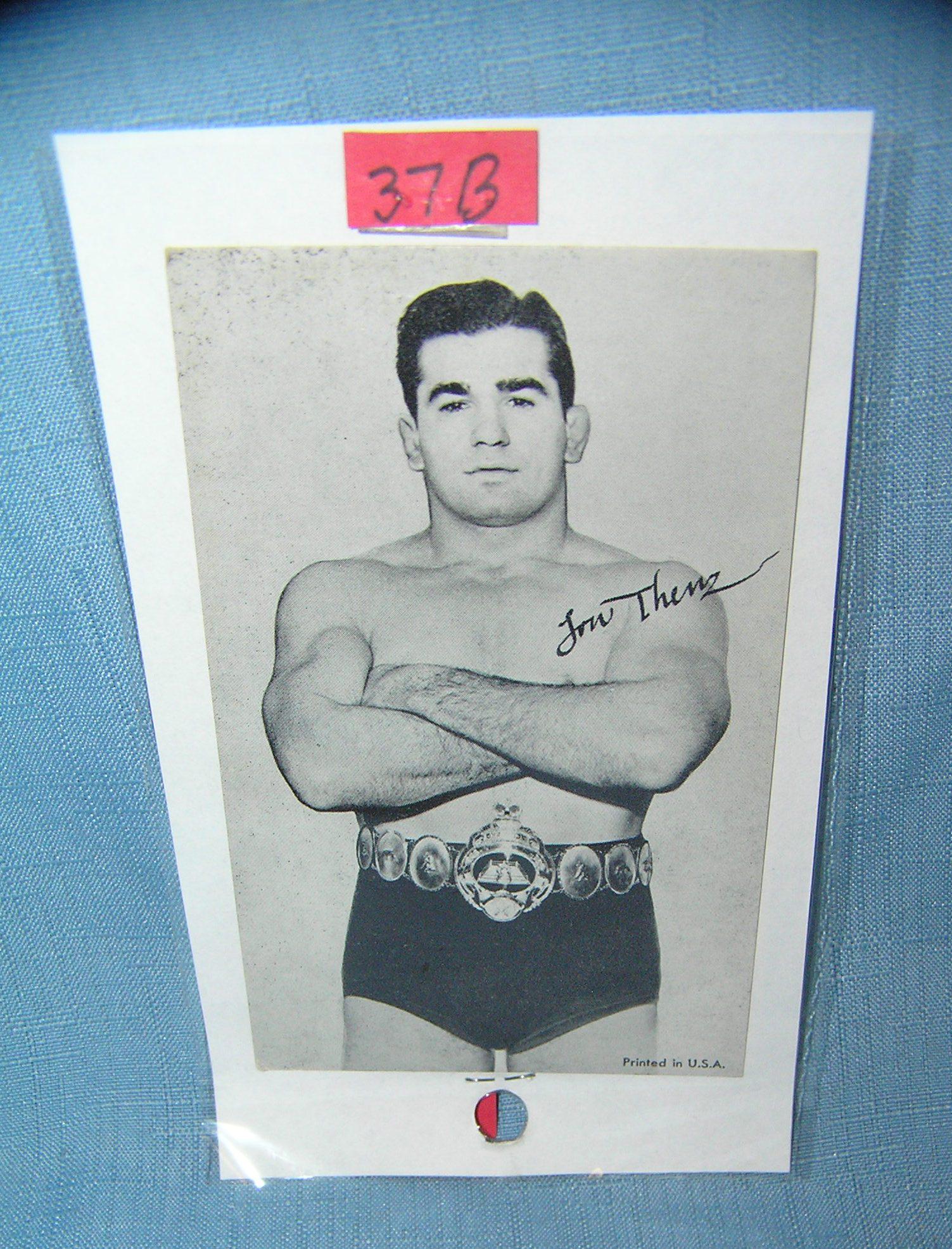 Lou Thesz penny arcade sports card: Lou Thesz penny arcade sports card