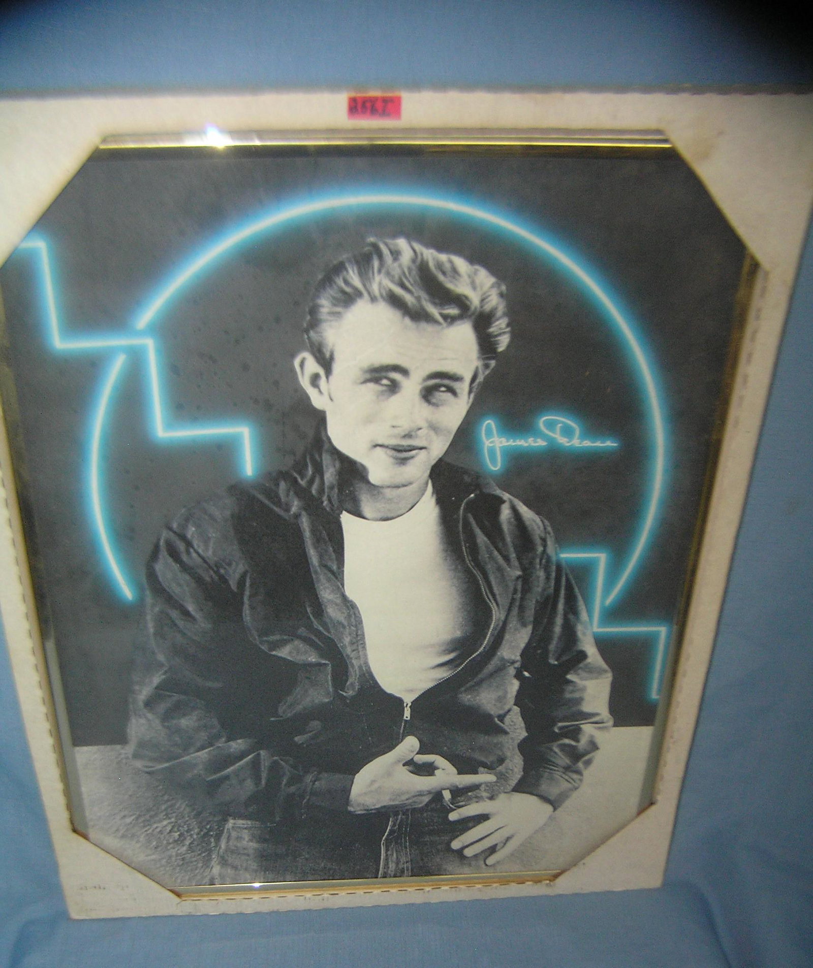 James Dean vintage framed poster: James Dean vintage framed poster est. value $40.00-$50.00