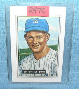 Whitey Ford Bowman reprint Baseball card: Whitey Ford Bowman reprint Baseball card