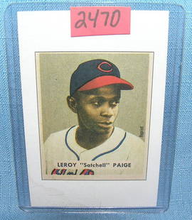 Satchell Paige Bowman reprint Baseball card: Satchell Paige Bowman reprint Baseball card