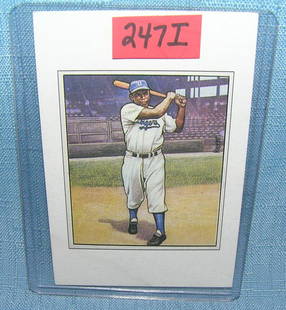 Jackie Robinson Bowman reprint Baseball card: Jackie Robinson Bowman reprint Baseball card