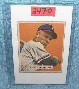 Richie Ashburn Bowman reprint Baseball card: Richie Ashburn Bowman reprint Baseball card