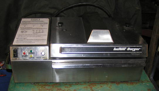 Instant Burger professional quality burger cooker: Instant Burger professional quality burger cooker est. value $150.00-$200.00