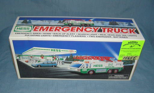Vintage Hess Emergency Truck with original box: Vintage Hess Emergency Truck with original boxest. value $50-$60