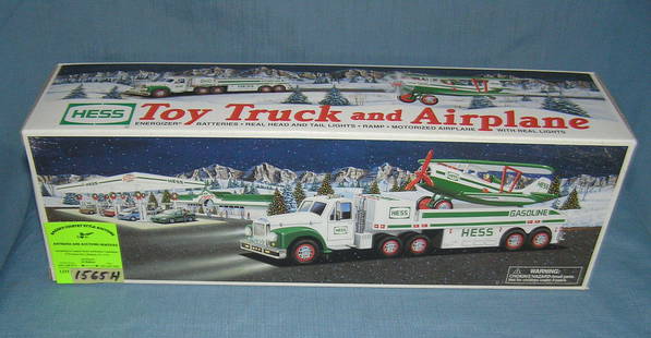 Vintage Hess Toy Truck and airplane scarcer toy: Vintage Hess Toy Truck and airplane scarcer toy est. value $60-$70