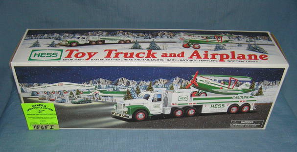 Vintage Hess Toy Truck and airplane scarcer toy: Vintage Hess Toy Truck and airplane scarcer toy est. value $60-$70
