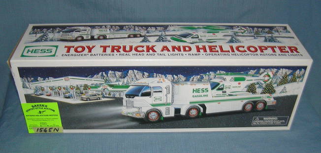 Vintage Hess Toy Truck and helicopter scarcer: Vintage Hess Toy Truck and helicopter scarcer est. value $60-$70