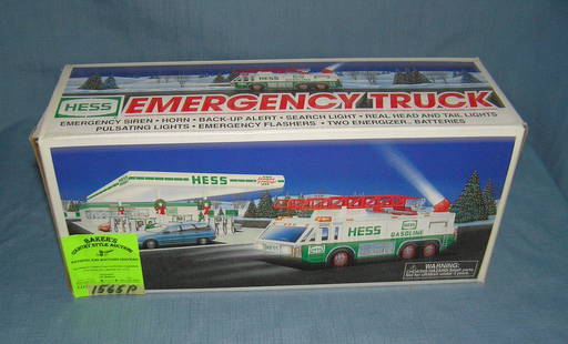 Vintage Hess Emergency Truck: Vintage Hess Emergency Truck est. value $50-$60