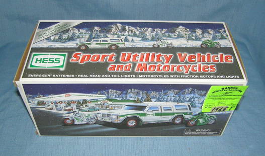Vintage Hess Sport utility vehicle and motorcycle: Vintage Hess Sport utility vehicle and motorcycle scarcer toy est. value $60-$70