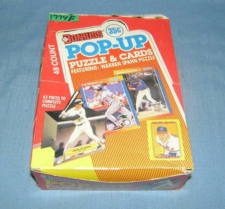 Donruss display store box of baseball cards