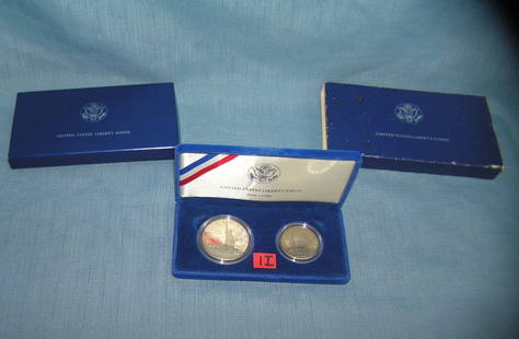 Statue of Liberty and Ellis Island commemorative coin: United States Statue of Liberty and Ellis Island commemorative coin with case and box est. value $75.00-$80.00