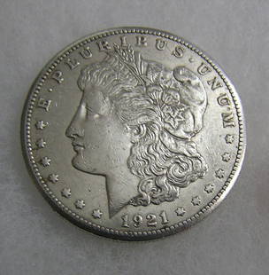 1921S Morgan silver dollar very fine condition: 1921S Morgan silver dollar very fine condition est. value $150.00-$200.00